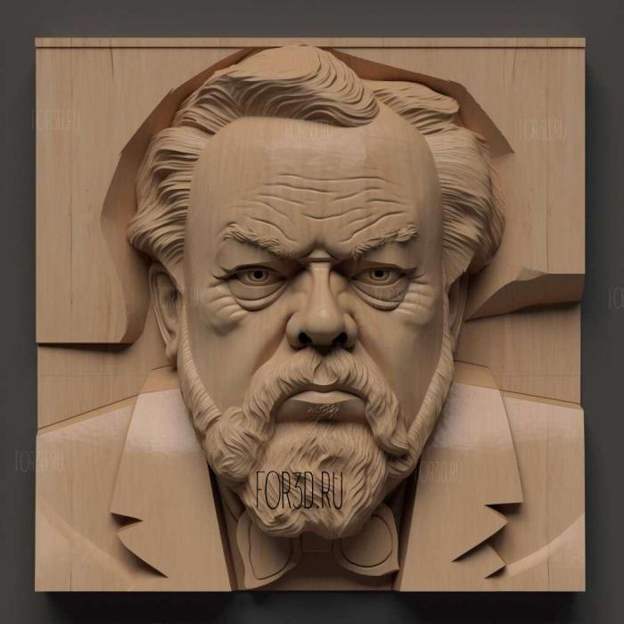 orson welles 2 stl model for CNC